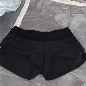 black lulu lemon shorts, very lightly worn